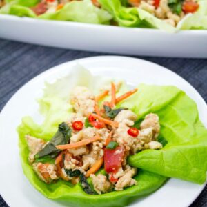 Thai Chicken Basil Lettuce Wraps