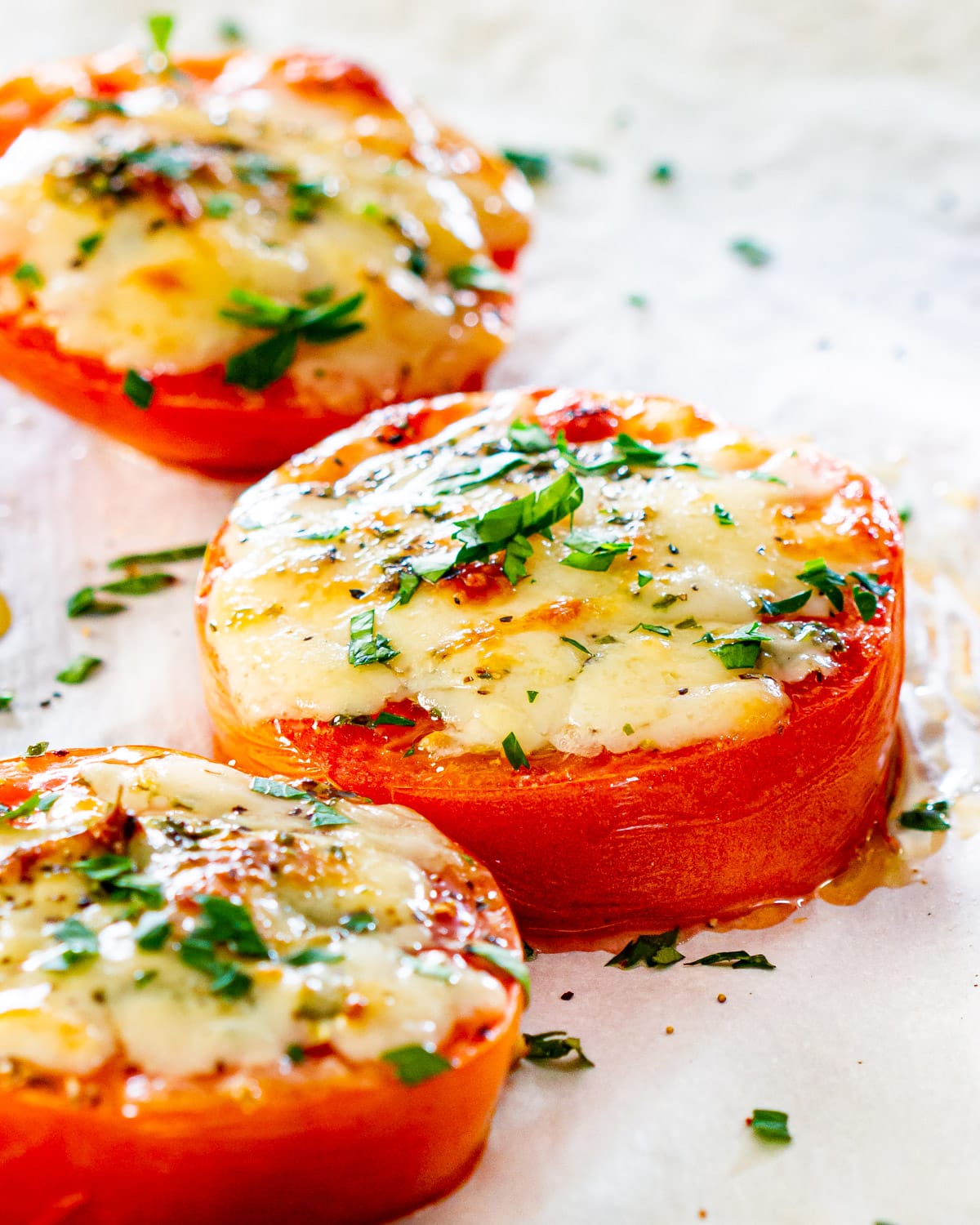 CHEESY BAKED TOMATOES