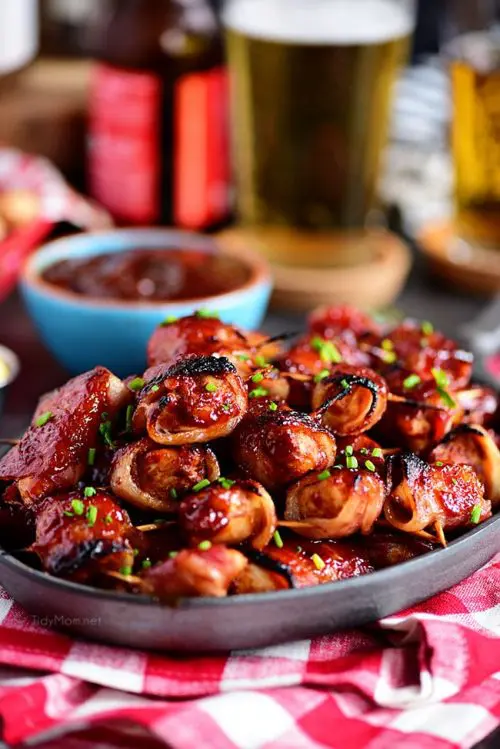 Sweet Heat BBQ Bacon Wrapped Chicken Bites