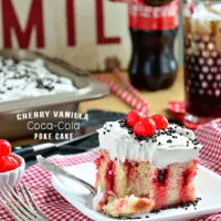 Cherry Vanilla Coke Poke Cake