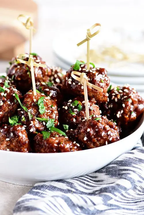 Sweet and Tangy Asian Meatballs