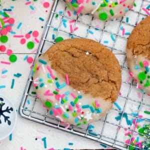 Eggnog Gingerbread Cookies