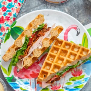 Turkey BLT Waffle Sandwich