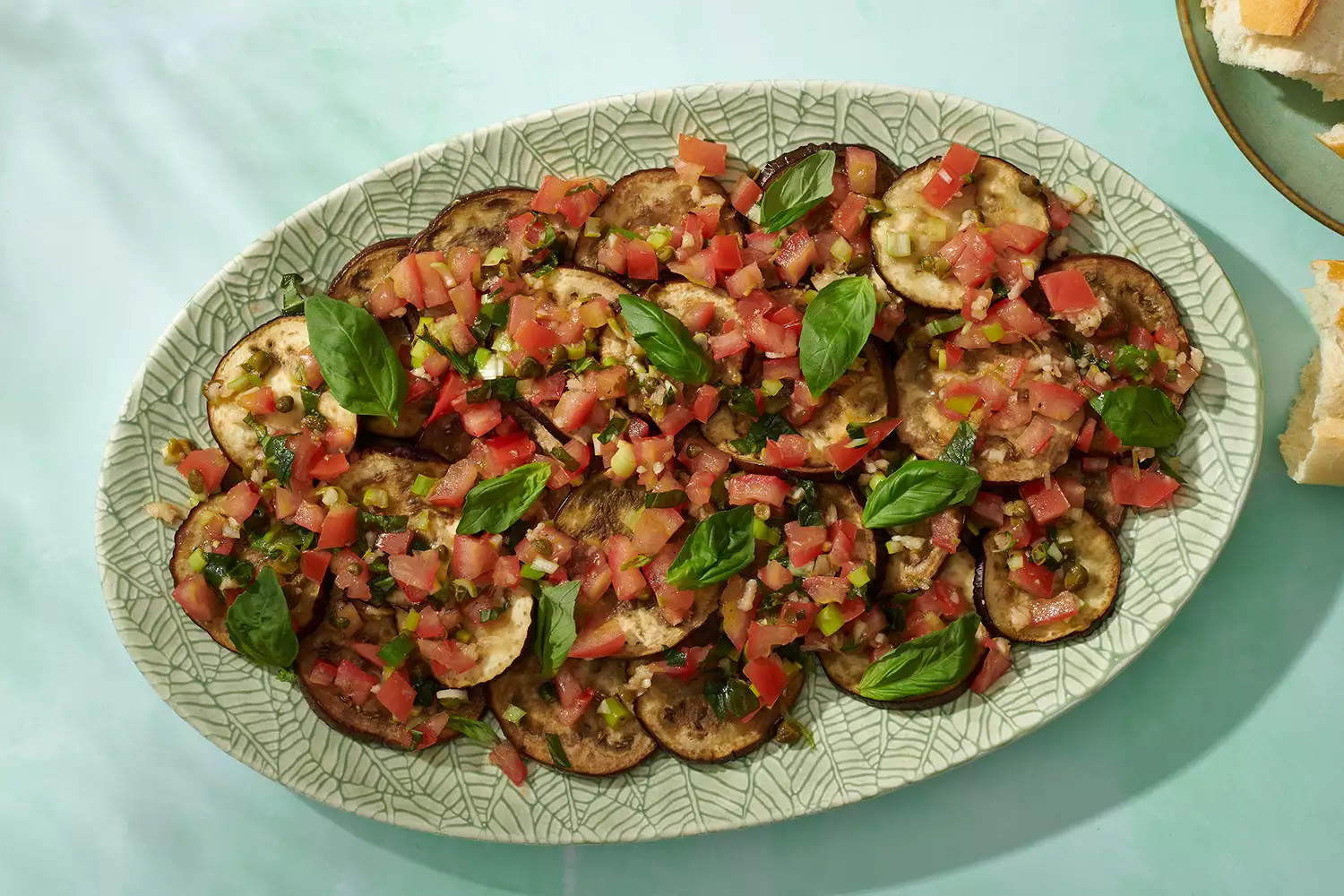 Spanish Eggplant With Tomato Vinaigrette Recipe