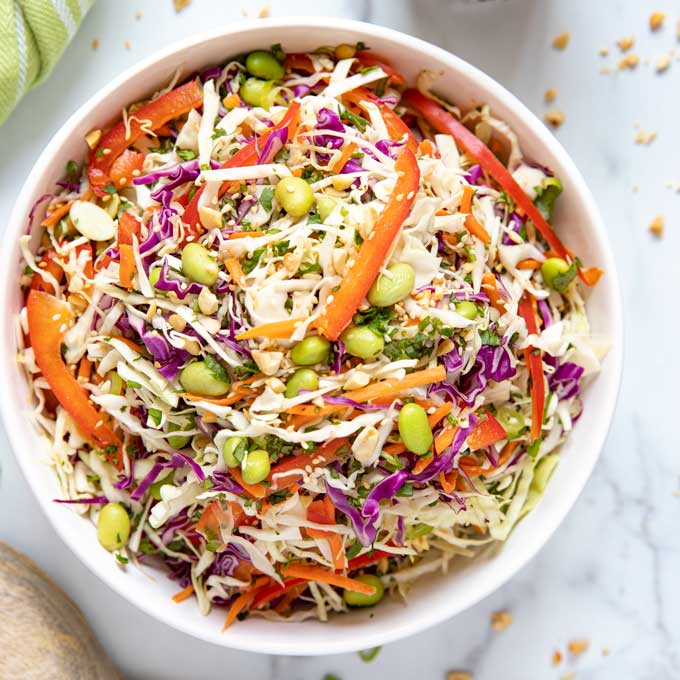Spicy Sesame Coleslaw