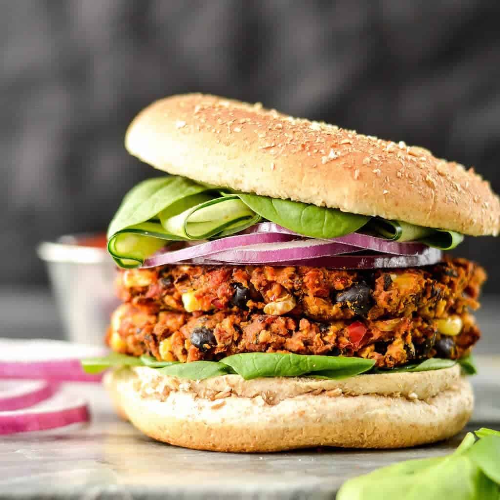 Black Bean Sweet Potato Burgers