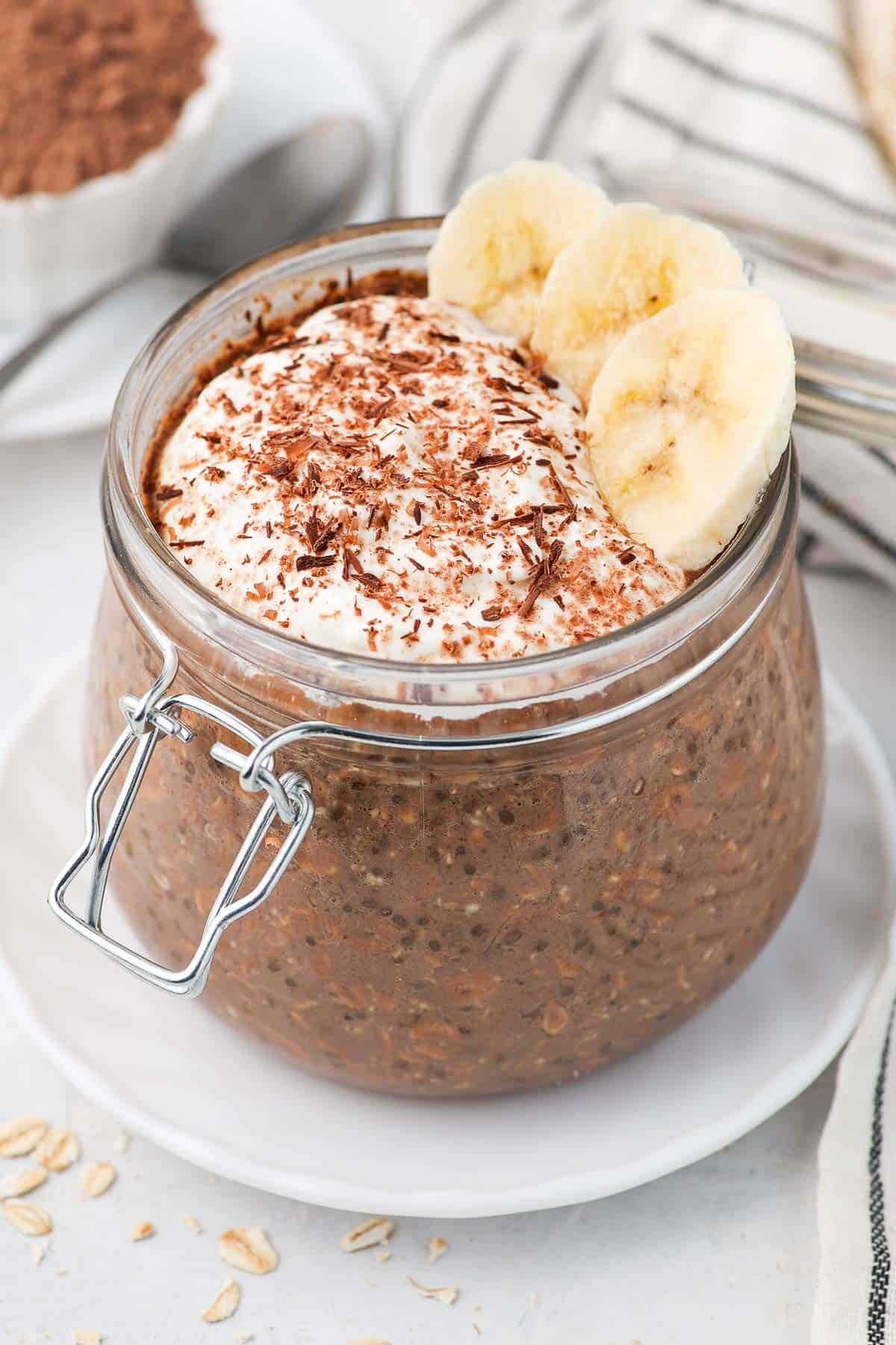 Chocolate Banana Overnight Oats