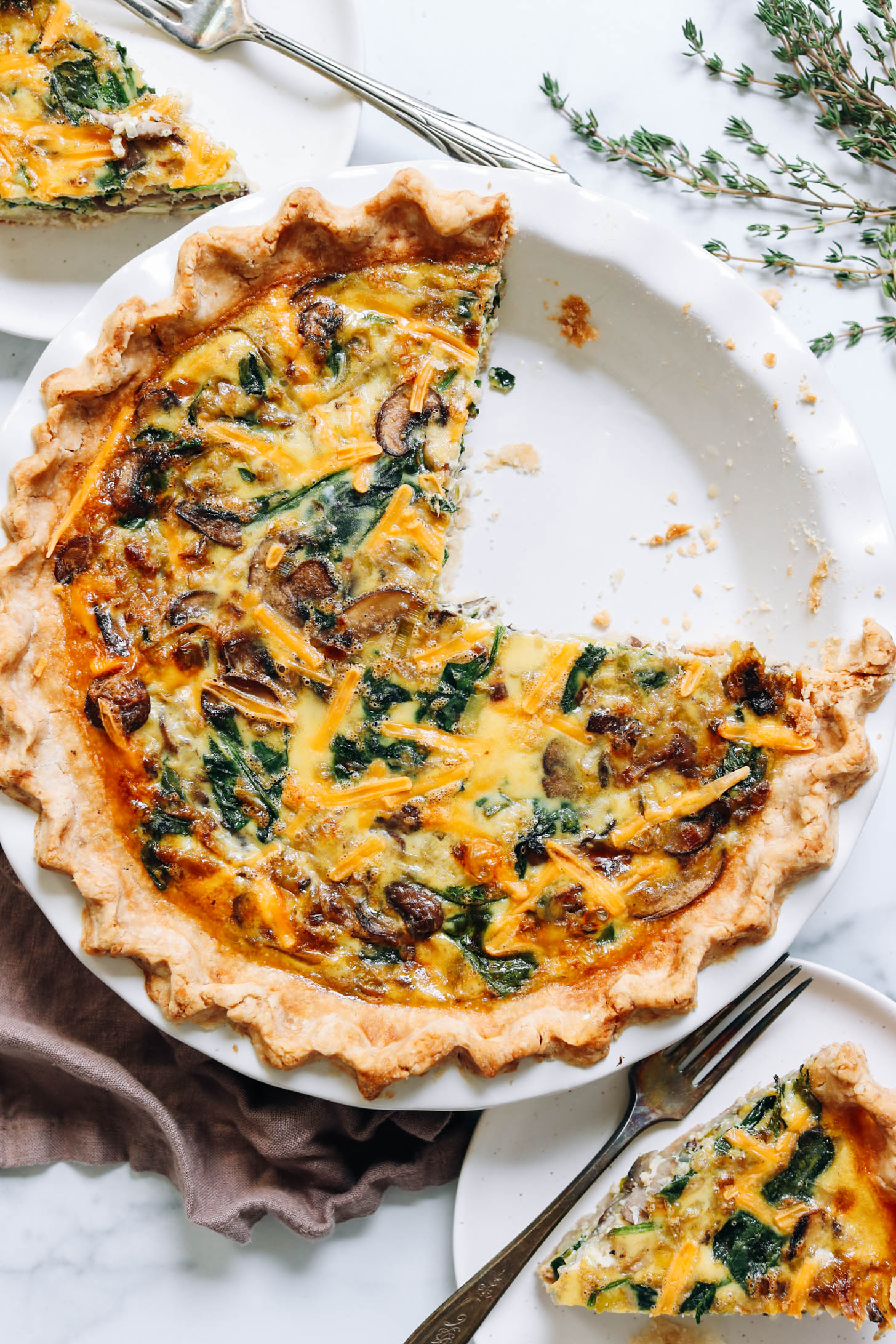Dairy-Free Spinach Quiche