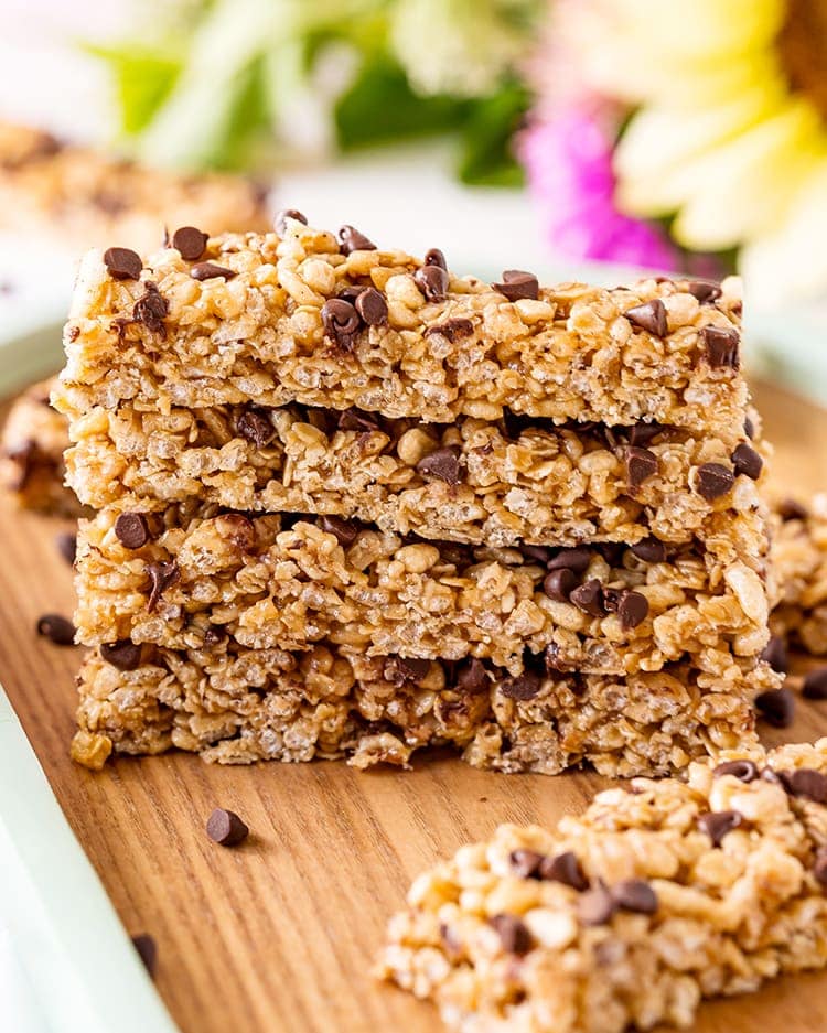 Chocolate Peanut Butter Granola Bars