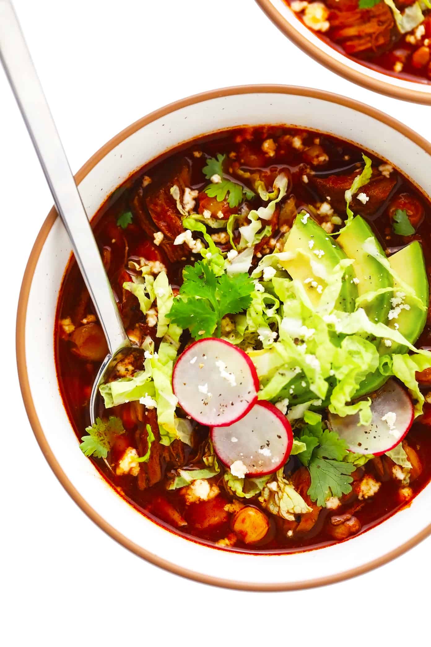 Vegan Red Pozole (Pozole Rojo / Mexican Hominy Stew)