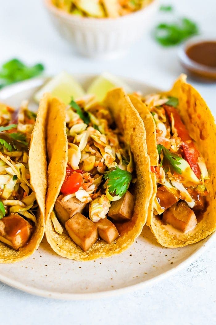 Asian Tofu Tacos