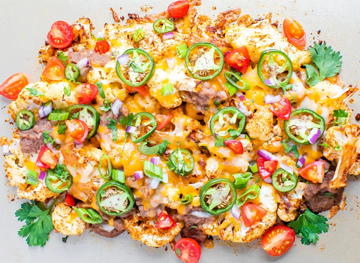 Cheesy Cauliflower Nachos