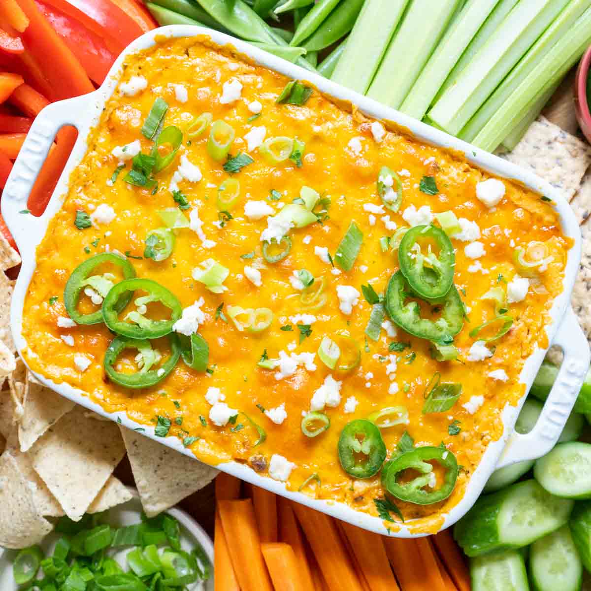 Healthy Buffalo Chicken Dip