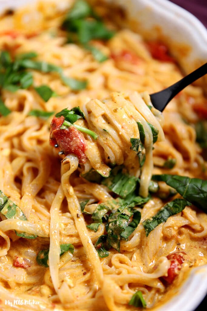 Low Carb Baked Feta Pasta