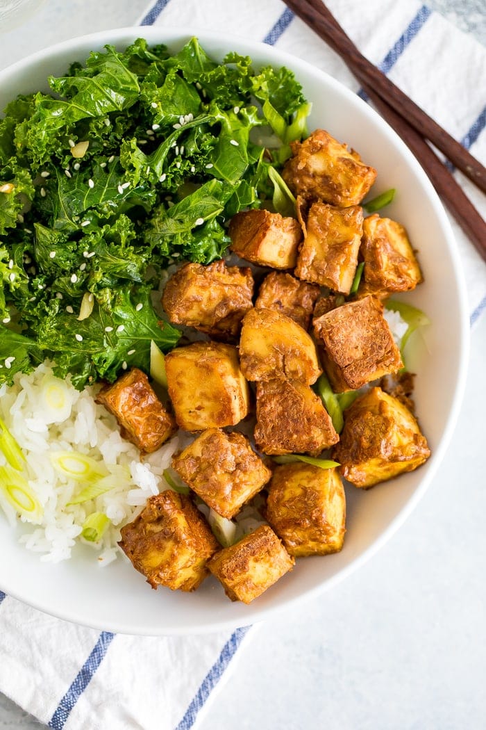 Baked Peanut Tofu