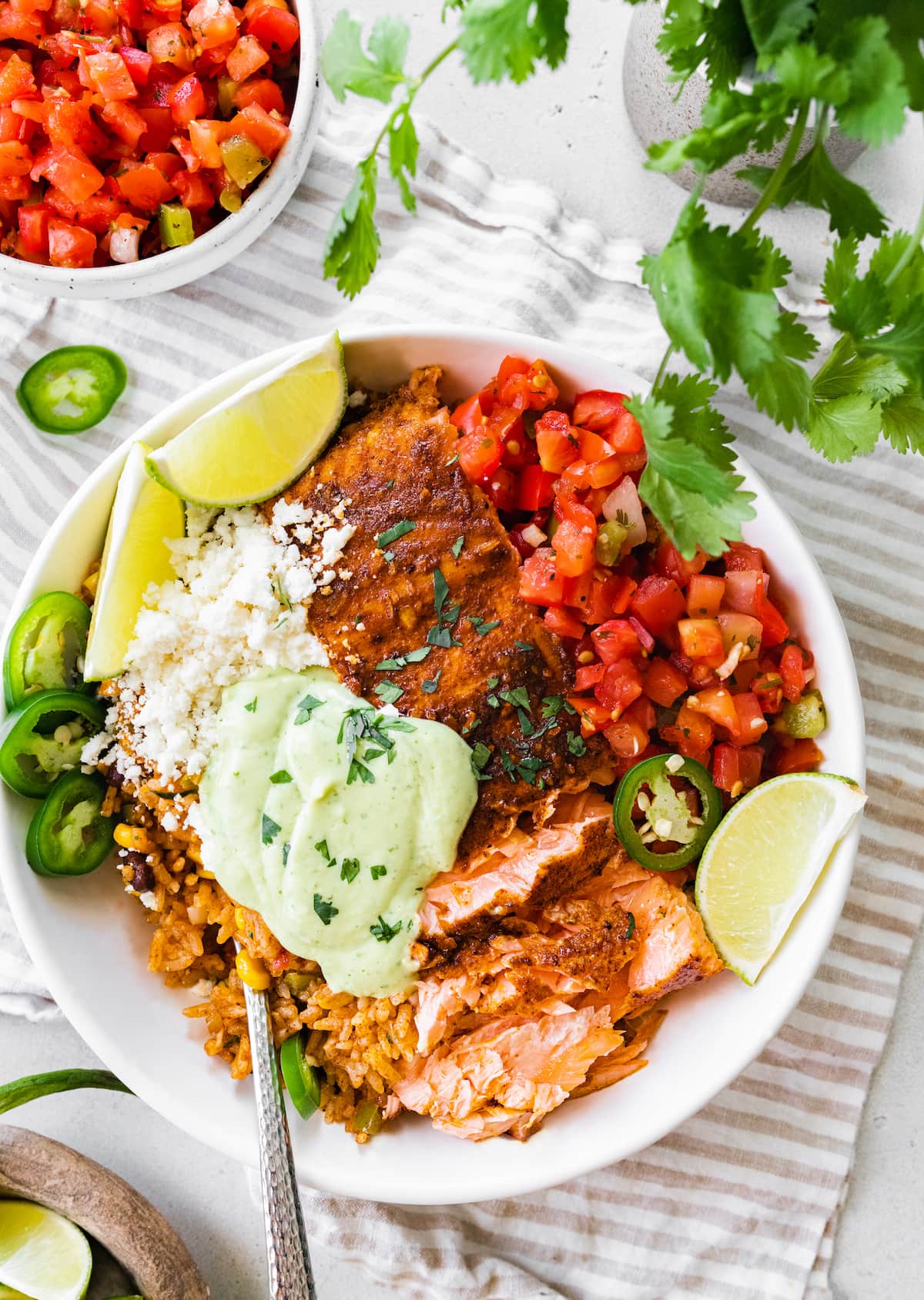 Salmon Burrito Bowl