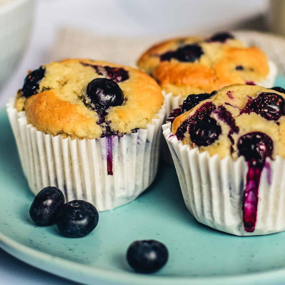 Vegan Blueberry Muffins