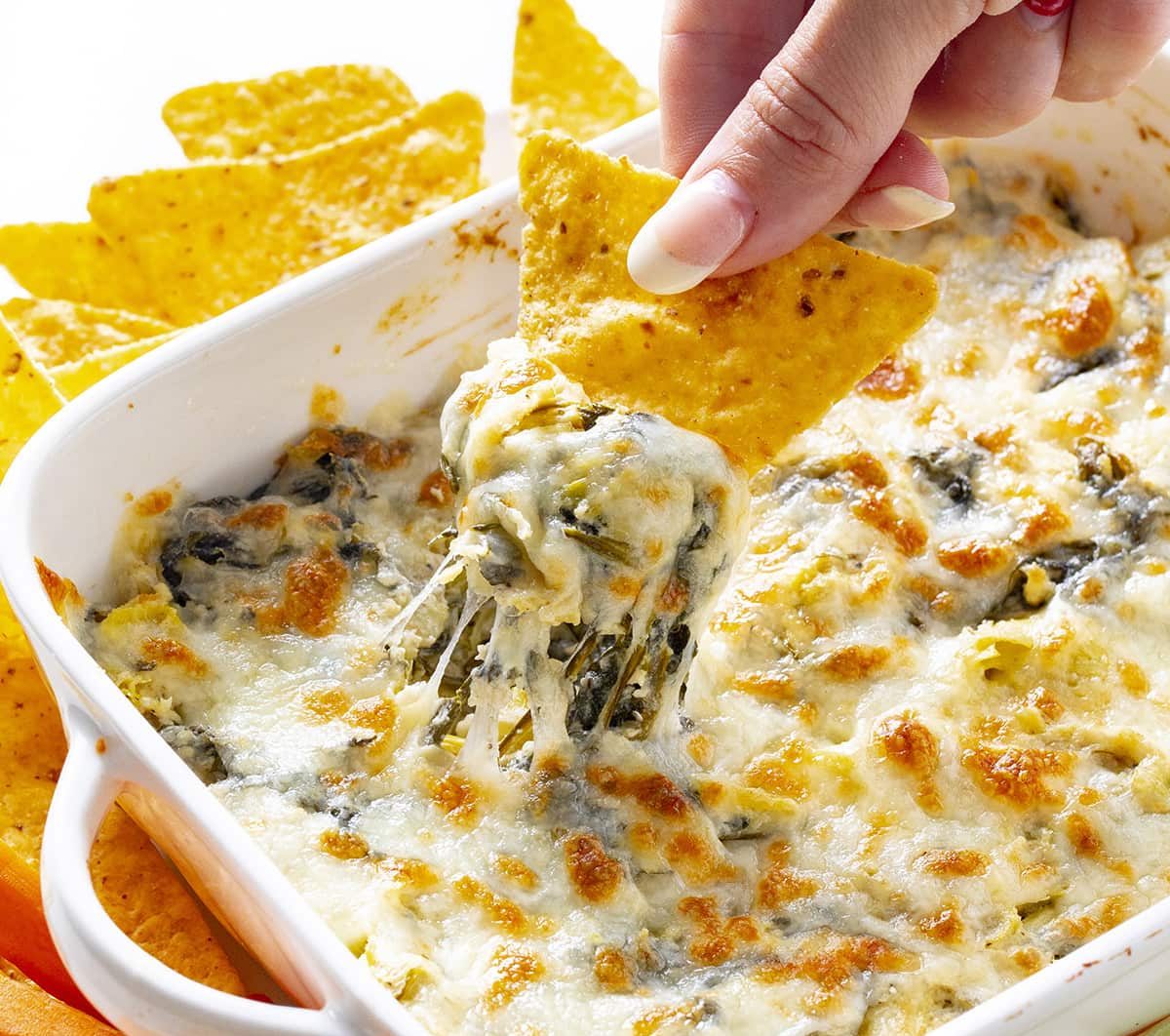 Healthy Spinach Artichoke Dip