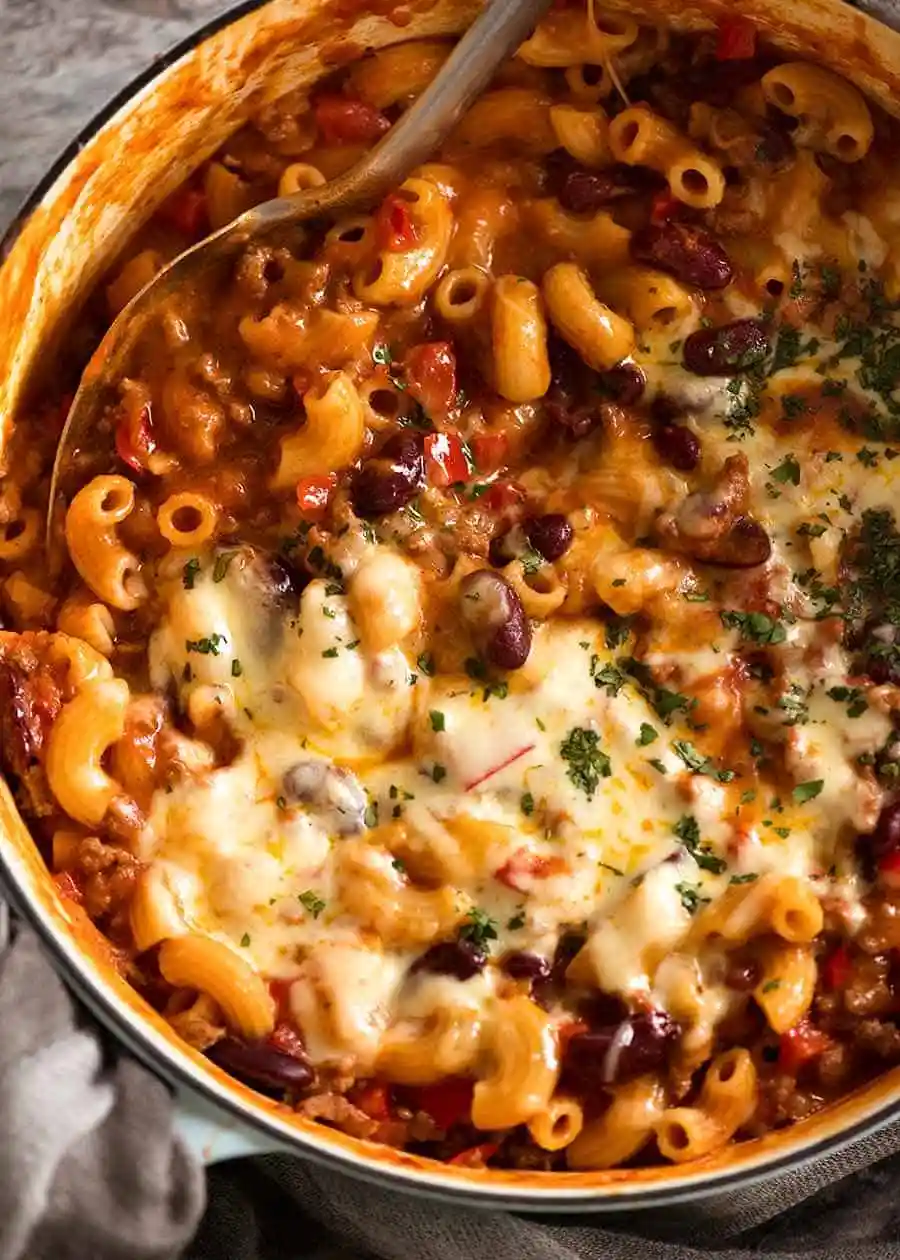 Creamy Four Ingredient Chili Mac