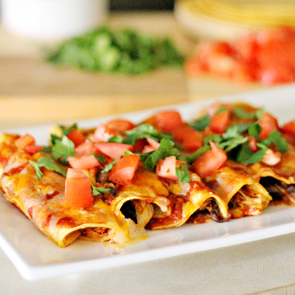 Healthy Chicken Enchiladas