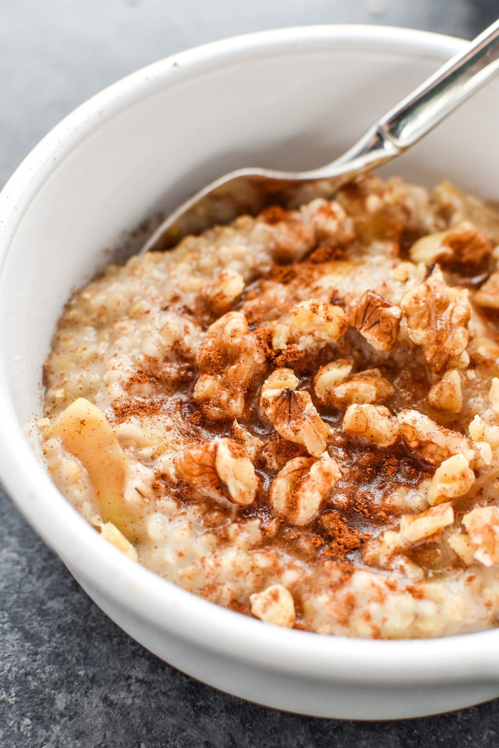 Apple Steel Cut Oatmeal (Slow Cooker or Instant Pot)